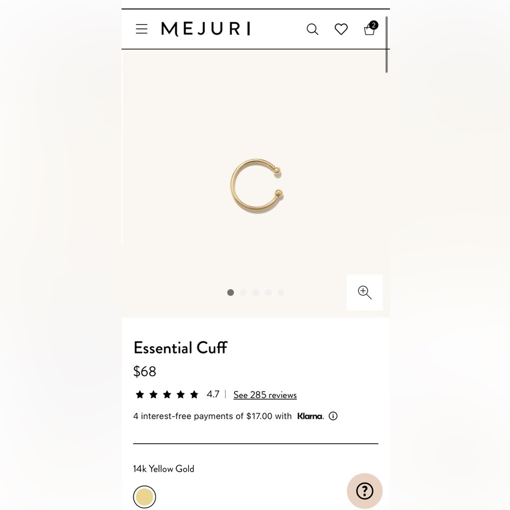 Mejuri essential cuff